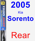 Rear Wiper Blade for 2005 Kia Sorento - Vision Saver