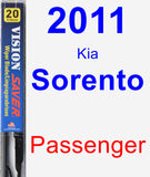 Passenger Wiper Blade for 2011 Kia Sorento - Vision Saver