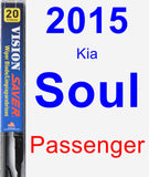 Passenger Wiper Blade for 2015 Kia Soul - Vision Saver