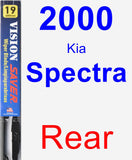 Rear Wiper Blade for 2000 Kia Spectra - Vision Saver