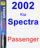 Passenger Wiper Blade for 2002 Kia Spectra - Vision Saver