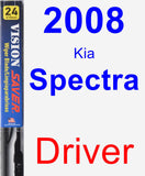 Driver Wiper Blade for 2008 Kia Spectra - Vision Saver