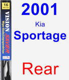 Rear Wiper Blade for 2001 Kia Sportage - Vision Saver