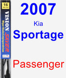 Passenger Wiper Blade for 2007 Kia Sportage - Vision Saver