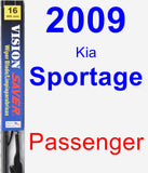 Passenger Wiper Blade for 2009 Kia Sportage - Vision Saver