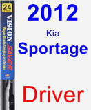 Driver Wiper Blade for 2012 Kia Sportage - Vision Saver