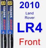 Front Wiper Blade Pack for 2010 Land Rover LR4 - Vision Saver