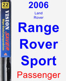 Passenger Wiper Blade for 2006 Land Rover Range Rover Sport - Vision Saver