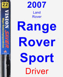 Driver Wiper Blade for 2007 Land Rover Range Rover Sport - Vision Saver