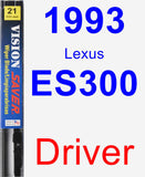 Driver Wiper Blade for 1993 Lexus ES300 - Vision Saver