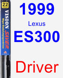 Driver Wiper Blade for 1999 Lexus ES300 - Vision Saver