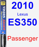 Passenger Wiper Blade for 2010 Lexus ES350 - Vision Saver