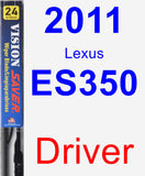 Driver Wiper Blade for 2011 Lexus ES350 - Vision Saver