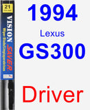 Driver Wiper Blade for 1994 Lexus GS300 - Vision Saver