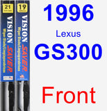 Front Wiper Blade Pack for 1996 Lexus GS300 - Vision Saver