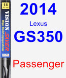 Passenger Wiper Blade for 2014 Lexus GS350 - Vision Saver