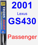 Passenger Wiper Blade for 2001 Lexus GS430 - Vision Saver