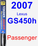 Passenger Wiper Blade for 2007 Lexus GS450h - Vision Saver