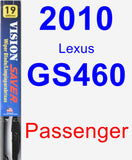 Passenger Wiper Blade for 2010 Lexus GS460 - Vision Saver