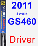 Driver Wiper Blade for 2011 Lexus GS460 - Vision Saver