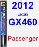 Passenger Wiper Blade for 2012 Lexus GX460 - Vision Saver