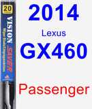 Passenger Wiper Blade for 2014 Lexus GX460 - Vision Saver