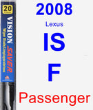 Passenger Wiper Blade for 2008 Lexus IS F - Vision Saver