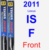 Front Wiper Blade Pack for 2011 Lexus IS F - Vision Saver