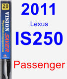 Passenger Wiper Blade for 2011 Lexus IS250 - Vision Saver