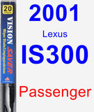 Passenger Wiper Blade for 2001 Lexus IS300 - Vision Saver