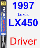 Driver Wiper Blade for 1997 Lexus LX450 - Vision Saver