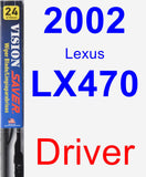 Driver Wiper Blade for 2002 Lexus LX470 - Vision Saver