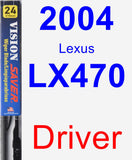 Driver Wiper Blade for 2004 Lexus LX470 - Vision Saver