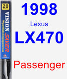 Passenger Wiper Blade for 1998 Lexus LX470 - Vision Saver