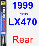 Rear Wiper Blade for 1999 Lexus LX470 - Vision Saver