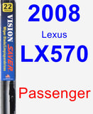 Passenger Wiper Blade for 2008 Lexus LX570 - Vision Saver