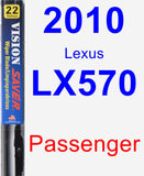Passenger Wiper Blade for 2010 Lexus LX570 - Vision Saver