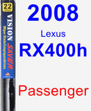 Passenger Wiper Blade for 2008 Lexus RX400h - Vision Saver