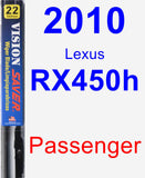 Passenger Wiper Blade for 2010 Lexus RX450h - Vision Saver