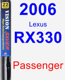 Passenger Wiper Blade for 2006 Lexus RX330 - Vision Saver
