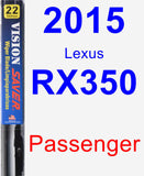 Passenger Wiper Blade for 2015 Lexus RX350 - Vision Saver