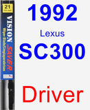 Driver Wiper Blade for 1992 Lexus SC300 - Vision Saver