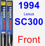 Front Wiper Blade Pack for 1994 Lexus SC300 - Vision Saver