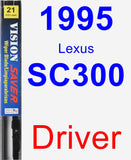 Driver Wiper Blade for 1995 Lexus SC300 - Vision Saver