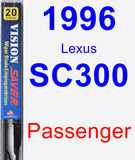 Passenger Wiper Blade for 1996 Lexus SC300 - Vision Saver