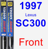 Front Wiper Blade Pack for 1997 Lexus SC300 - Vision Saver