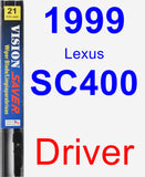 Driver Wiper Blade for 1999 Lexus SC400 - Vision Saver