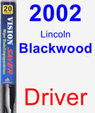 Driver Wiper Blade for 2002 Lincoln Blackwood - Vision Saver