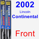 Front Wiper Blade Pack for 2002 Lincoln Continental - Vision Saver