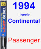 Passenger Wiper Blade for 1994 Lincoln Continental - Vision Saver